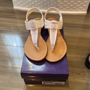 White sandals in good condition